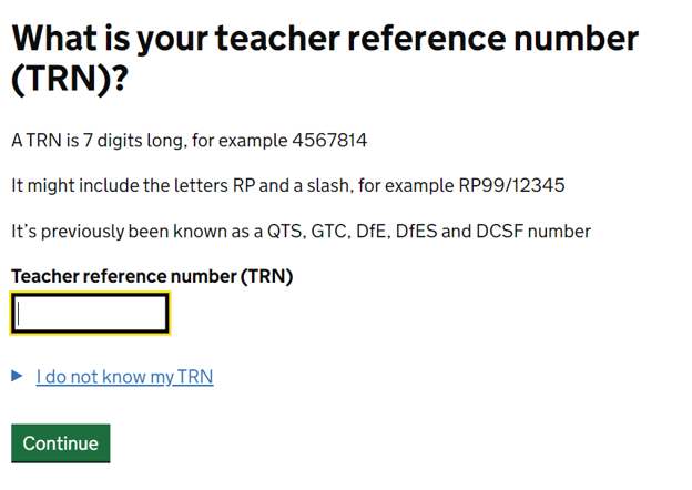Trn Check Accessing your Teacher Regulation Agency (TRA) account with DfE Identity